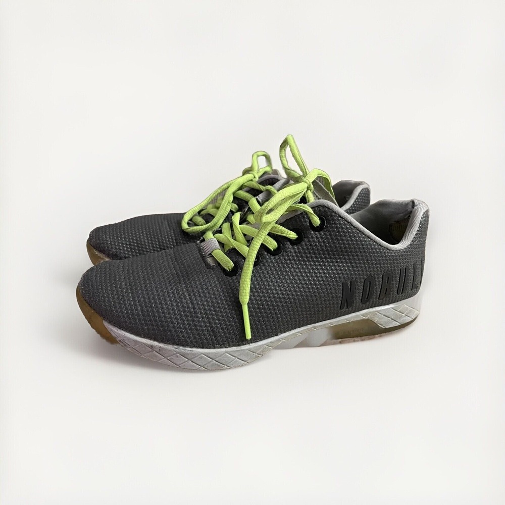NOBULL Casual Trainers Athletic Shoes Gray Size Women 6.5 Men 5 No‎ Bull Sneaker